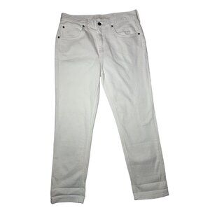 Eddie Bauer Boyfriend Crop Ivory High Rise Jeans 6 (30x26)